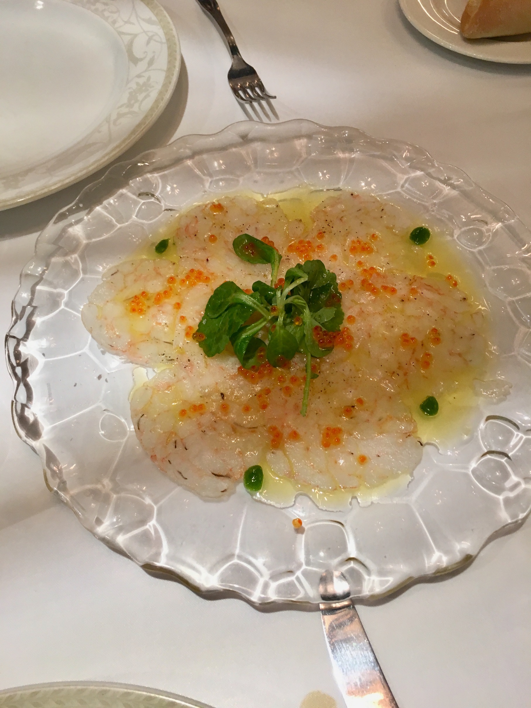 carpacho de gamba antonio